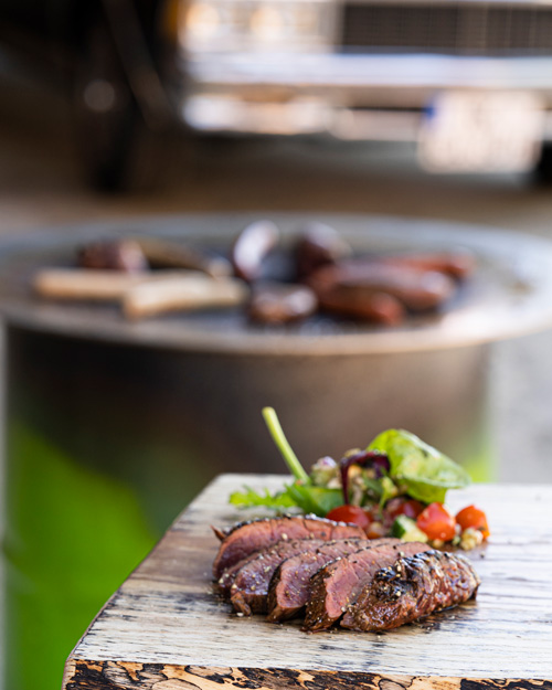 Straußenfleisch-Tasting